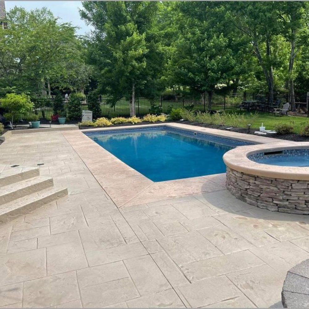 backyard-pool-stamped-concrete